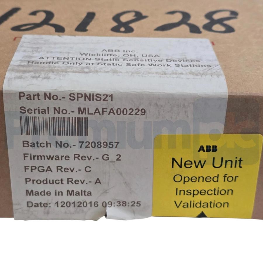 ABB Bailey SPNIS21 Symphony Plus Network Interface Module NIS21 Slave Module NEW