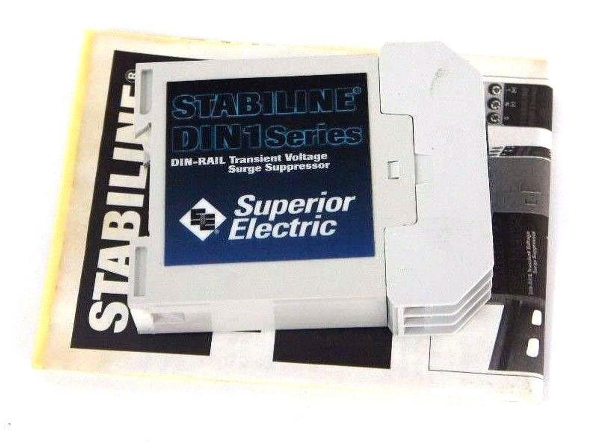Used NIB SUPERIOR ELECTRIC DIN1-15-120-1G-15 TRANSIENT VOLTAGE SURGE SUPRESSOR 120V