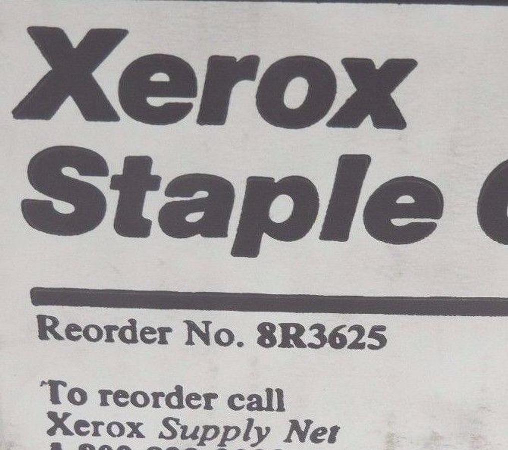 BOX OF 4 NEW XEROX 8R3625 STAPLE CARTRIDGES TO RECORDER, 502P18311