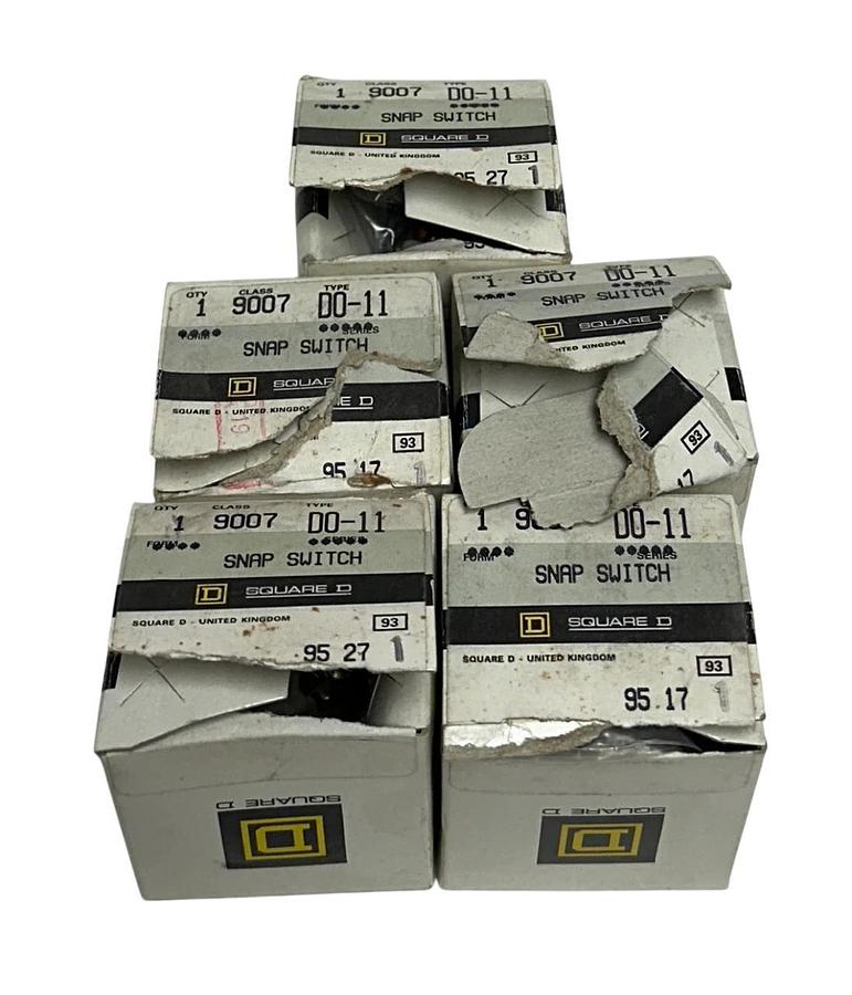5 SQUARE D CLASS 9007 DO-11 / D0-11 / DO11 SNAP SWITCHES Series A OEM NSMP