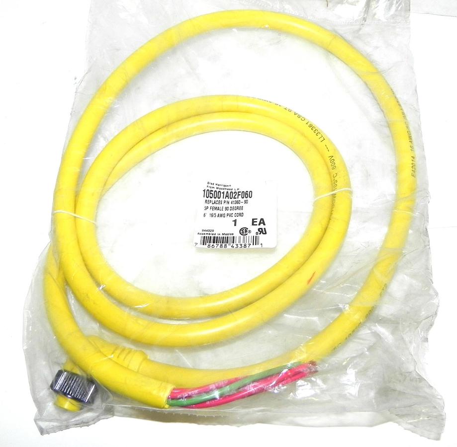 Used NEW BRAD HARRISON 105001A02F060 SENSOR CABLE 41360-90