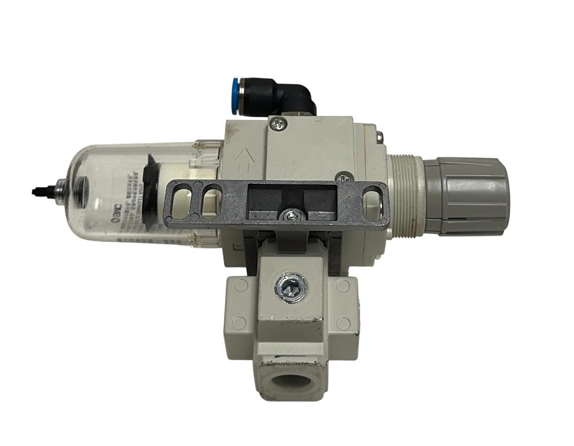 Used SMC AW20K-N02E3-ZA-B / ISE35-N-65 AW MASS PRO FILTER / REGULATOR PRESSURE USNP