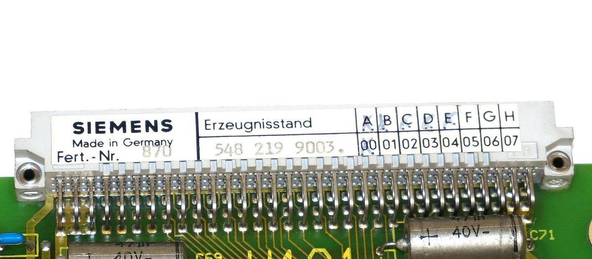 Used SIEMENS SINUMERIK 6FX1192-3AC00 64K RAM MEMORY MODULE MS122, 6FX11923AC00