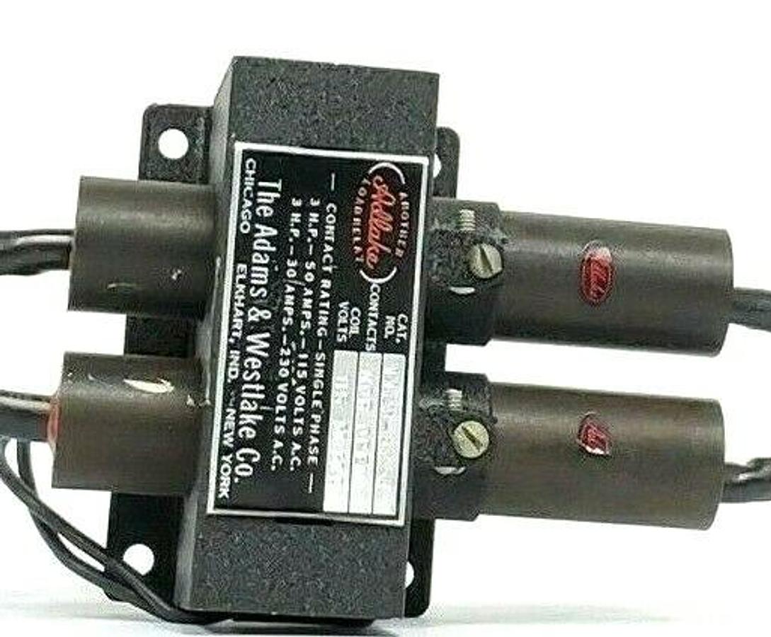 Used ADLAKE 1123-87-4 RELAY NOR. OPEN 115V 50/60HZ, 1123874