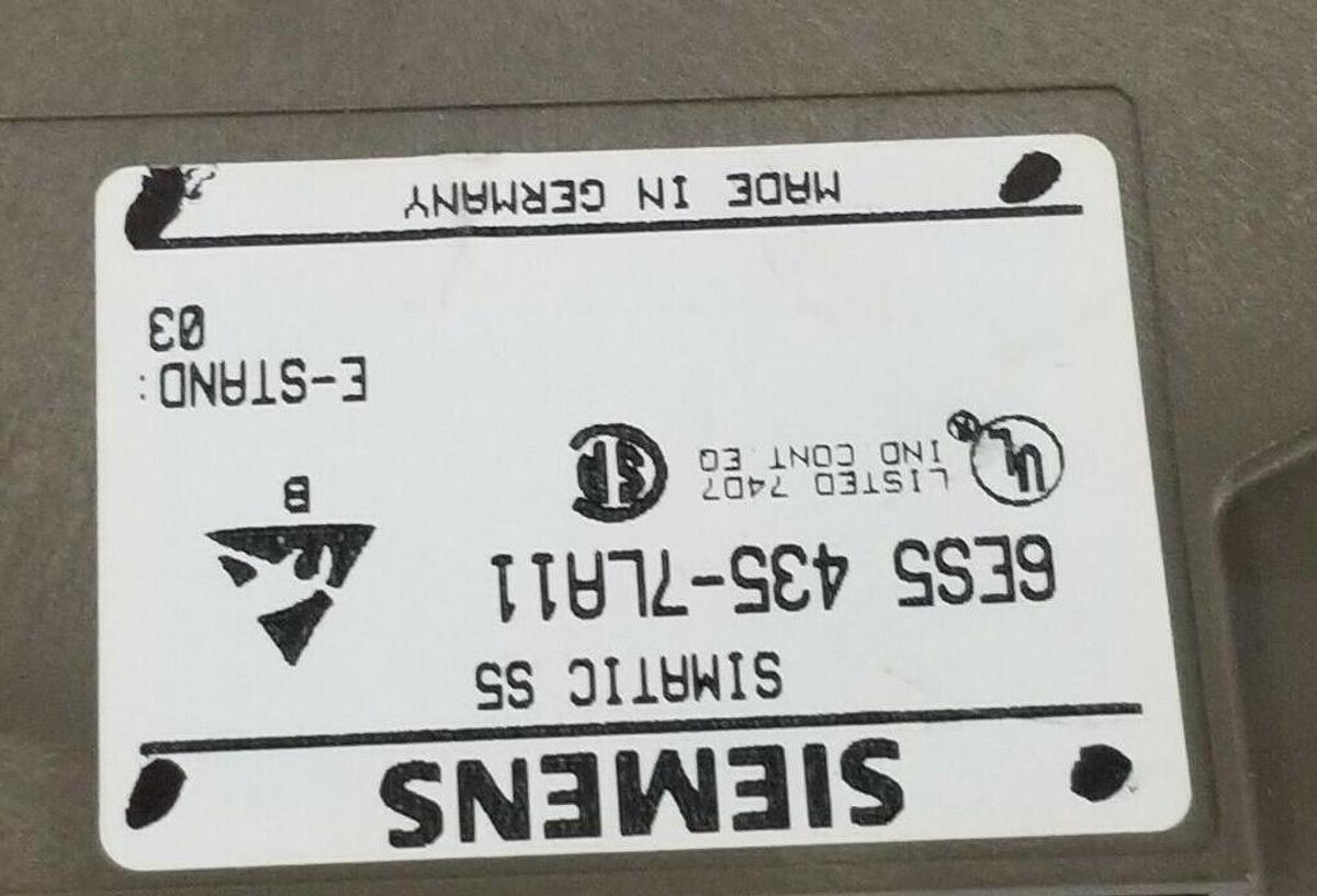 Used SIEMENS 6ES5 435-7LA11 SIMATIC S5 DIGITAL INPUT MODULE, 16X115VAC, 6ES54357LA11