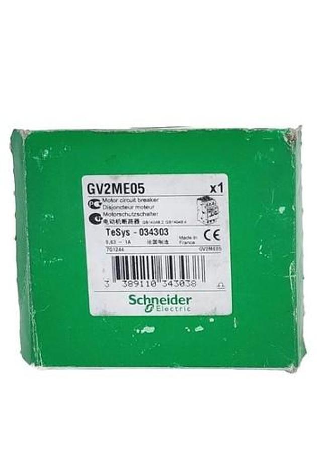 Used NIB SCHNEIDER ELECTRIC GV2ME05 MOTOR CIRCUIT BREAKER 0.63-1A