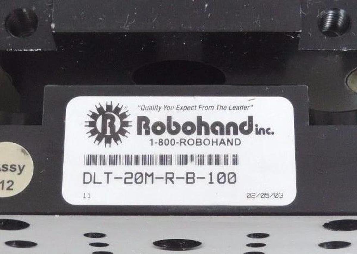 Used ROBOHAND DLT-20M-R-B-100 BLOCK THRUSTER DLT20MRB100