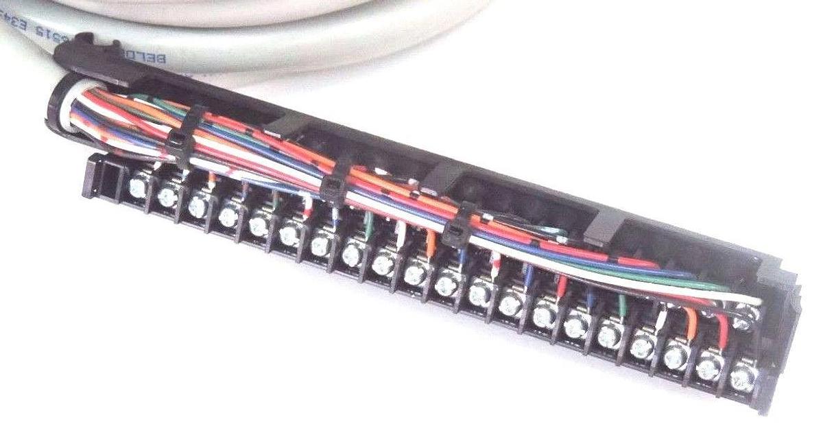 Used ALLEN BRADLEY 1492-CABLE050WN CABLE ASSEMBLY PRE WIRED FOR DIGITAL I/O MOD