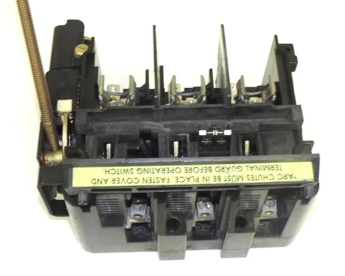 Used LOT OF 2 ALLEN BRADLEY 1494V-DS60 DISCONNECT SWITCH 60A, 600VAC, 250VDC, SER. A