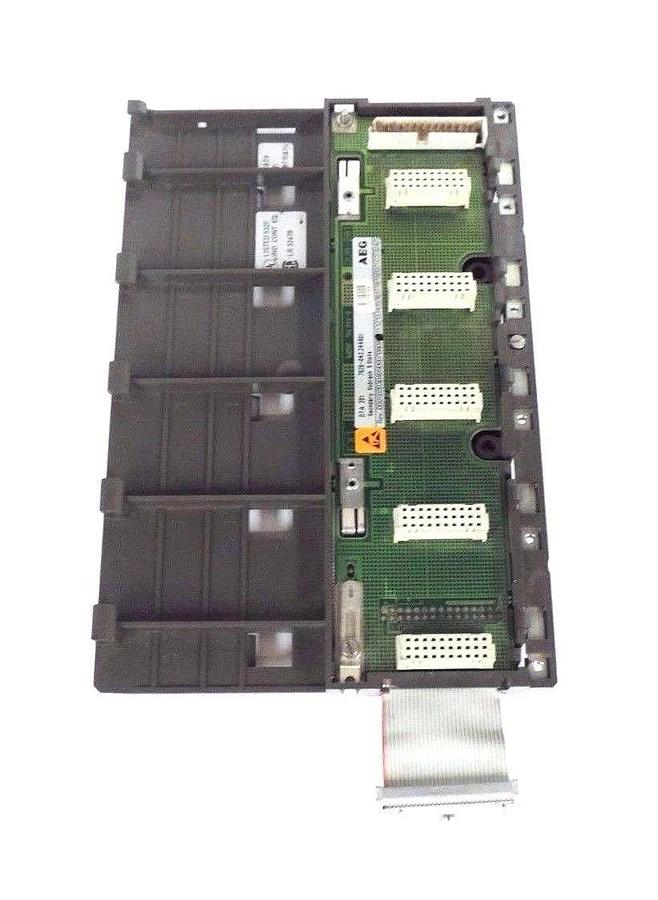Used AEG 7628-042.244801 5-SLOT SUBRACK REV. 10, DTA 201, 7628042244801