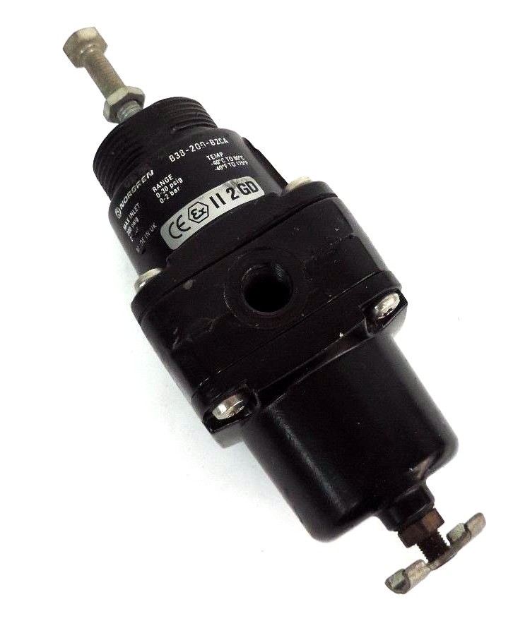 Used NORGREN B38-200-B2CA FILTER REGULATOR 1/4 NPT 300 PSI, B38200B2CA