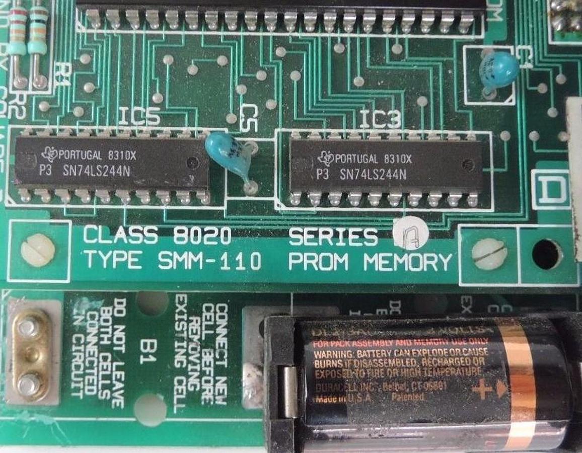 Used SQUARE D SY/MAX 8020-SMM-110 SER. A MEMORY MODULE 8020SMM110
