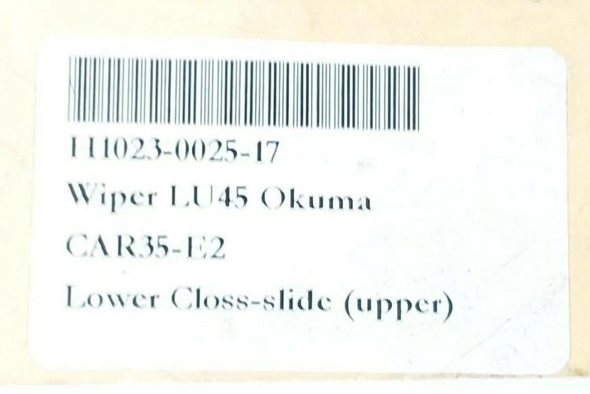 LOT OF 2 NEW OKUMA H1026-0025-17 WIPERS LU45 LOWER CLOSS-SLIDE (UPPER)
