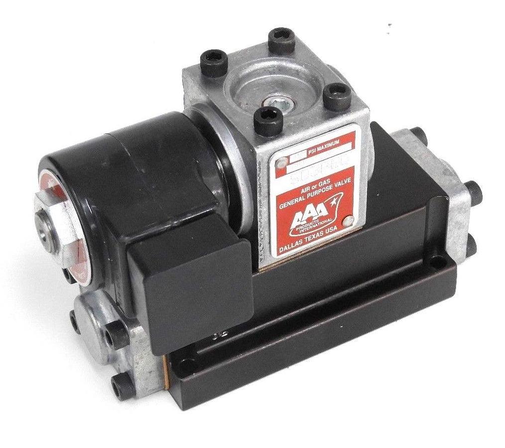 Used NEW AAA SO3PED PNEUMATIC VALVE 120V, 60HZ, 11W, 160 PSI MAX.