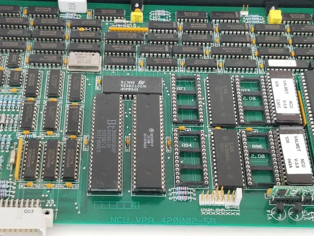 Used VALMET METSO AUTOMATION A413015 NCU BOARD NCU VPA 420002-5B, 420002-5A