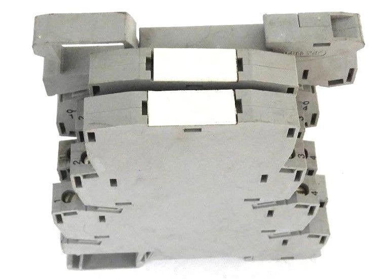 Used LOT OF 3 PHOENIX CONTACT PLC-ESK-GY TERMINAL BLOCKS ART. NR. 2966508 25V, 32A