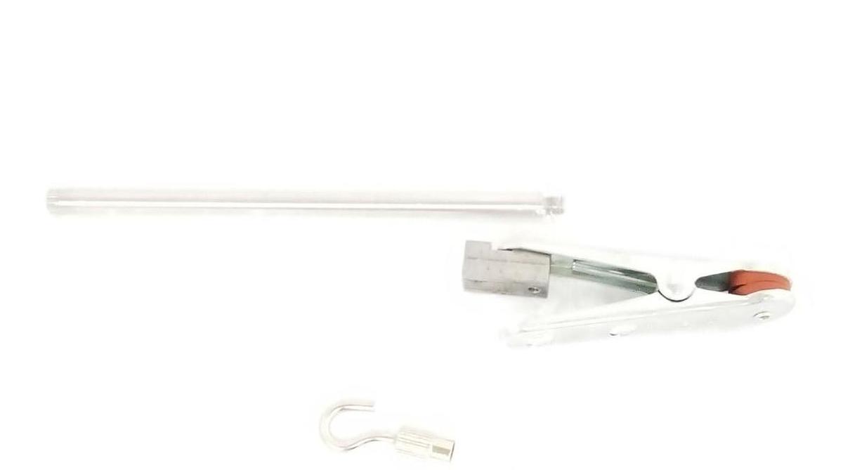 Used EXTECH 475040 TENSION & COMPRESSION FORCE GAUGE 5000G 49N 176oz. W/ ATTACHMENTS