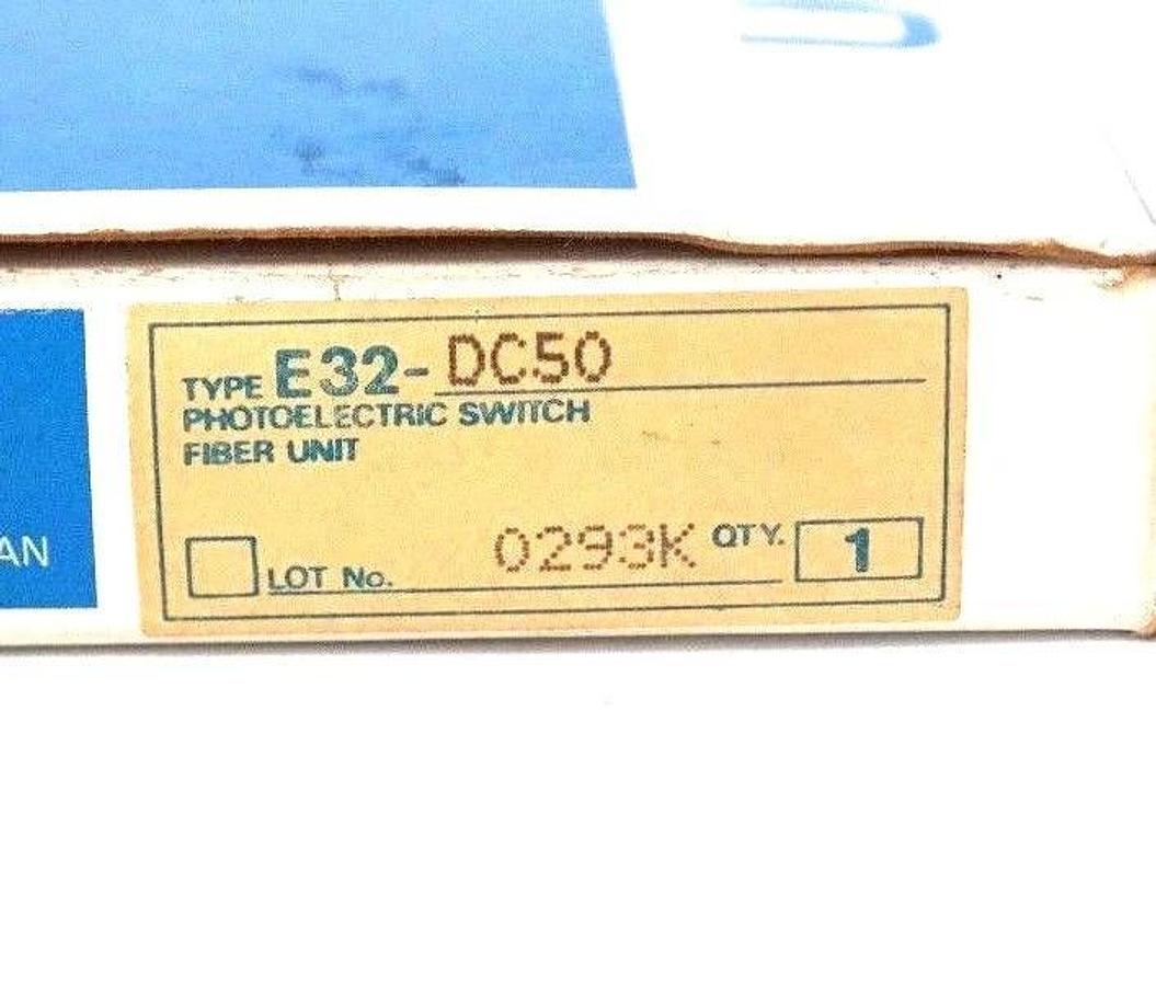 Used NIB OMRON E32-DC50 FIBER OPTIC CABLE E32DC50