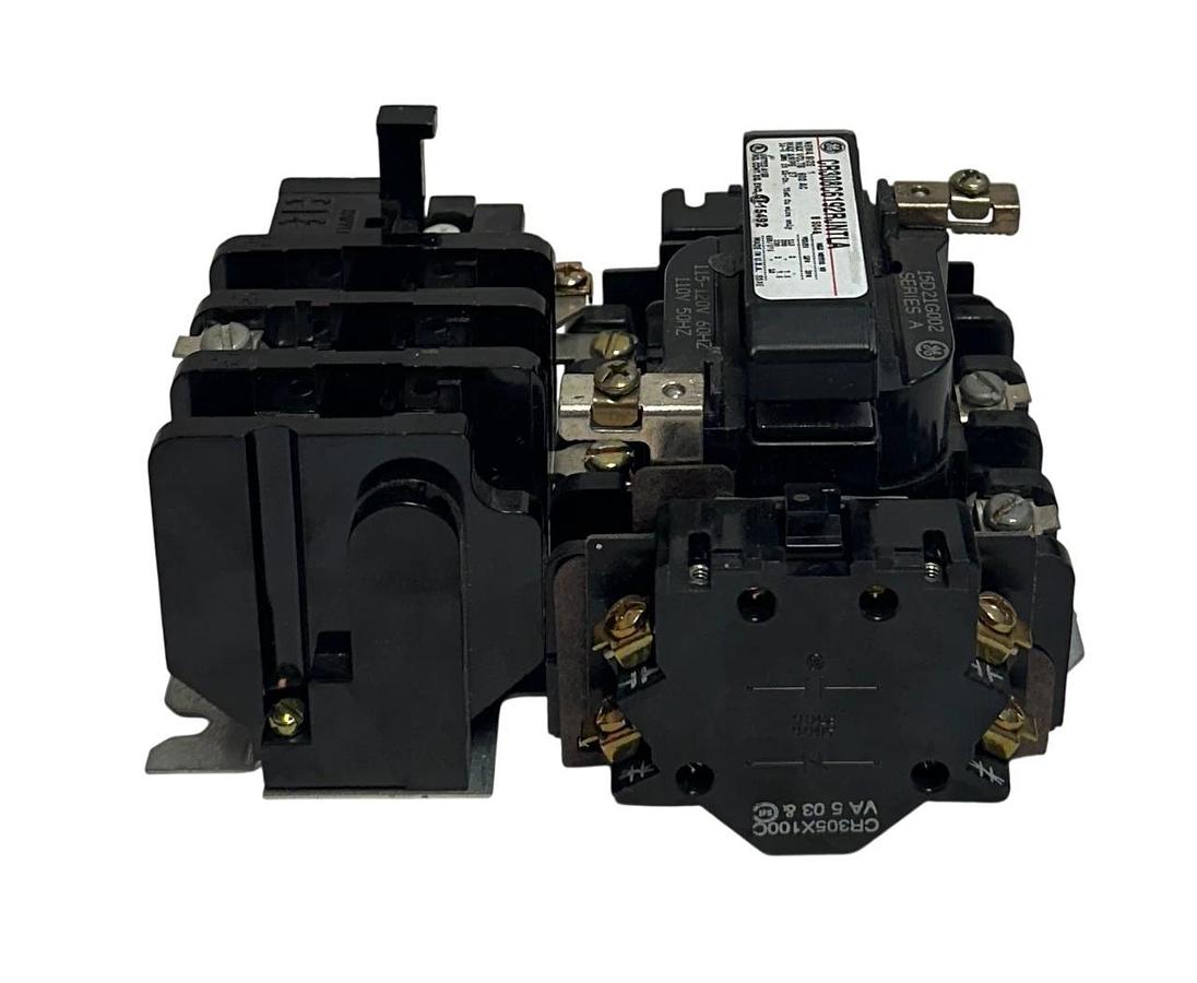 Used GENERAL ELECTRIC CR308C6192RJNTLA NEMA SIZE 1 MAGNETIC STARTER 600VAC 27A USNP