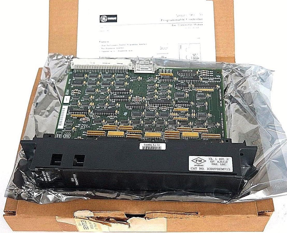 Used NIB GE FANUC IC697BEM713F BUS EXP TRANSMITTER MODULE IC697BEM713, 44A726758-103
