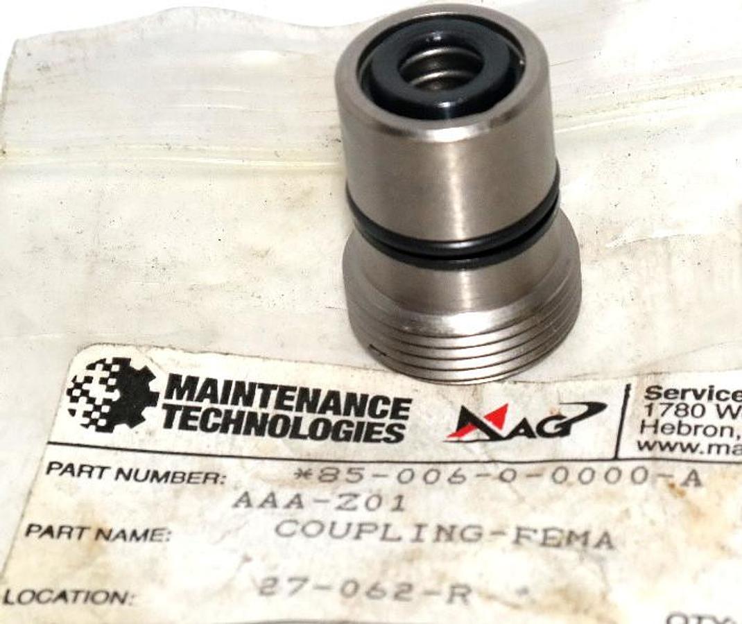 NEW MAINTENANCE TECHNOLOGIES MAG FEMA COUPLING AAA-Z01, 85-006-0-0000-A