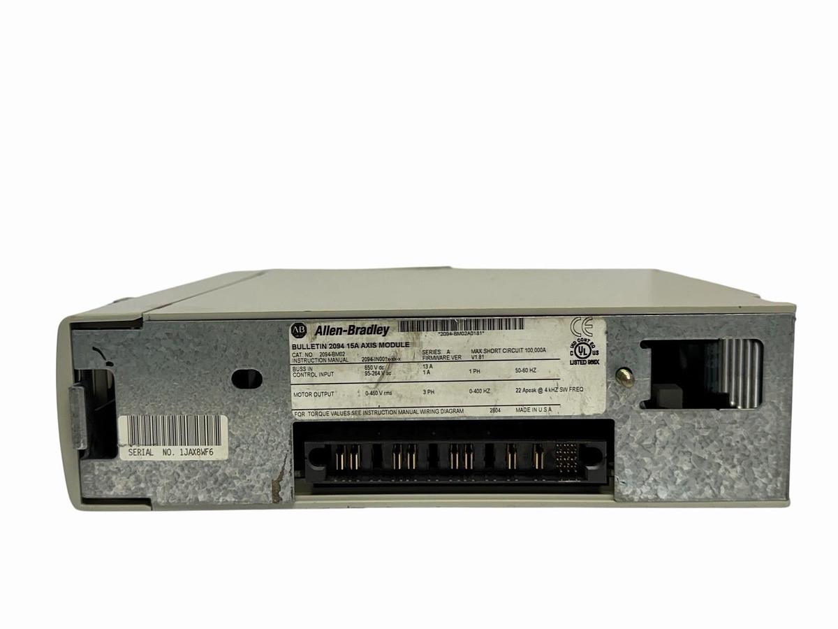 Used ALLEN BRADLEY 2094-BM02 AXIS MODULE SERIES A KINETIX 6000 SERVO DRIVE AMPLIFIER