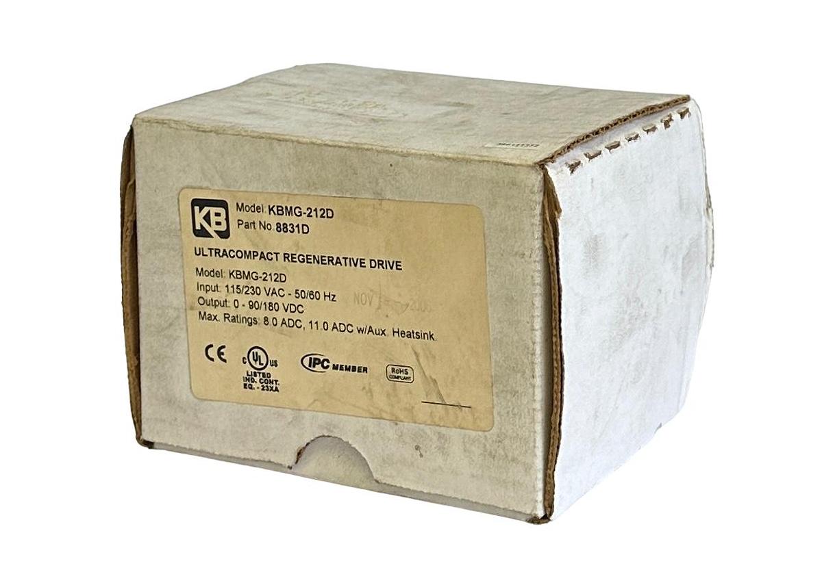 Used NEW KB ELECTRONICS KBMG-212D / 8831D ULTRACOMPACT REGENERATIVE DRIVE 115/230VAC