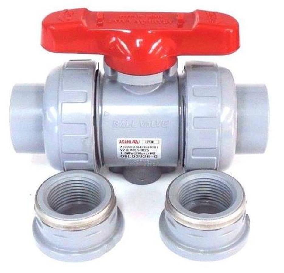Used NIB ASAHI 1609010 BALL VALVE 1" C-PVC EPDM TYPE 21 1609-010