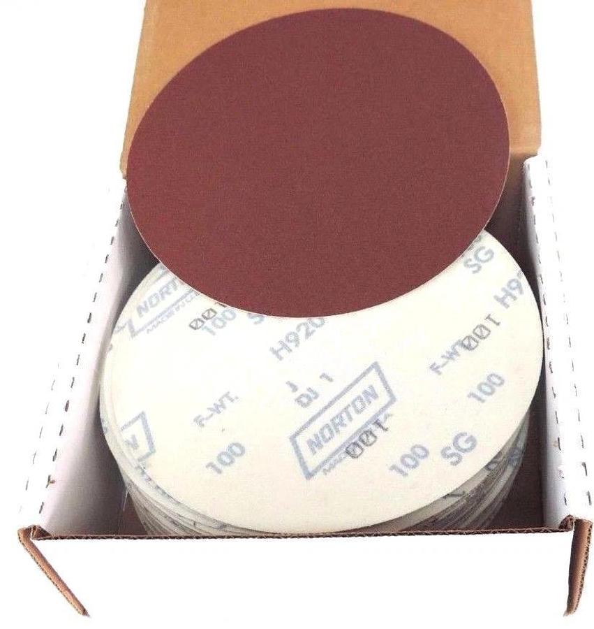 Used NIB NORTON NORTON 66261149896 DISCS 8'' DIA. 100F GRIT 662611 49896 H920 QTY: 50