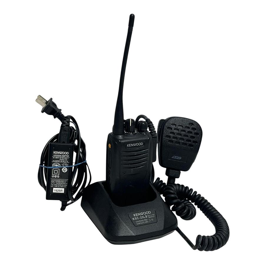 Used Kenwood TK-3360-K UHF Radio KSC-25LS Charger ARC Speaker Mic KNB-35L Bundle