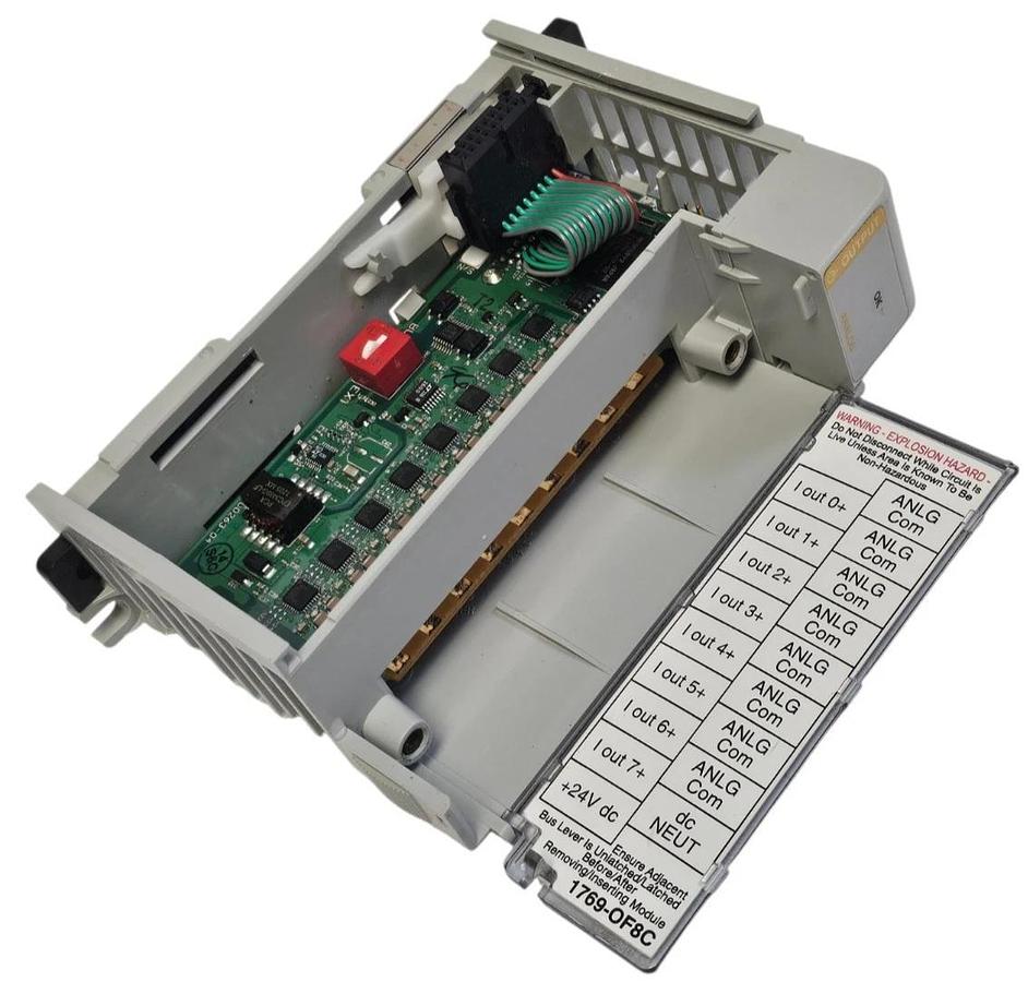 Used USED ALLEN BRADLEY 1769-OF8C /A COMPACT I/O OUTPUT MODULE SER. A F/W REV. 2.1