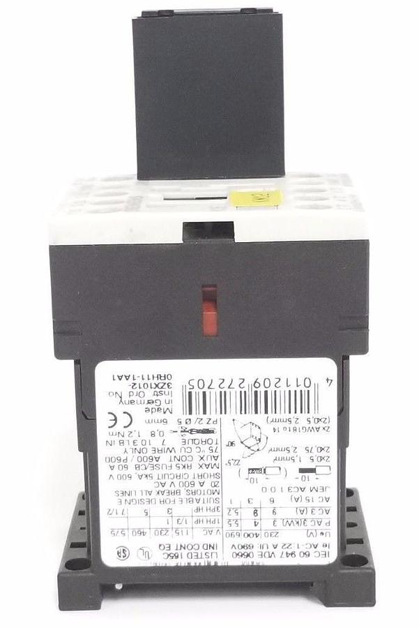 Used SIEMENS 3RT1016-1BB41 CONTACTOR 3ZX1012-0RH11-1AA1