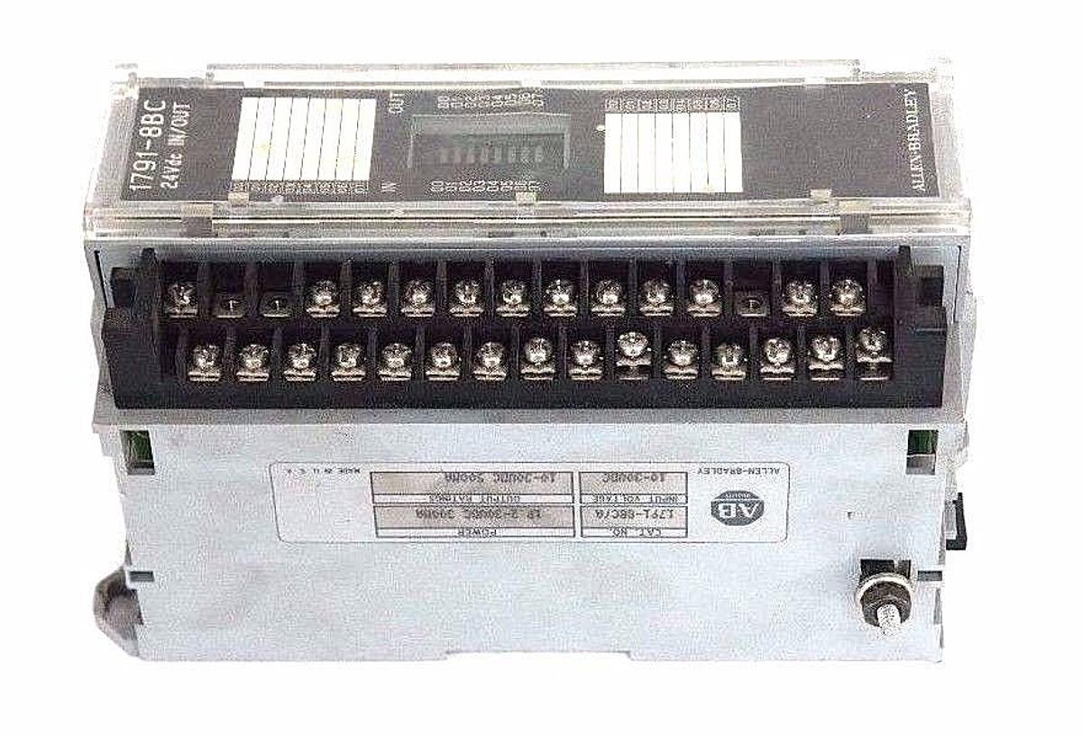 Used ALLEN BRADLEY 1791-8BC I/O BLOCK 1791-8BC/A, 24VDC