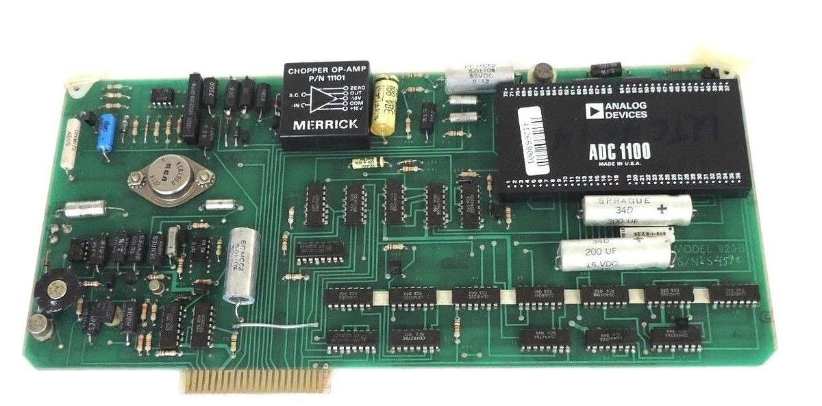 Used MERRICK SCALE 19237 CONTROL MODULE MODEL 920-B W/ ANALOG DEVICES ADC 1100