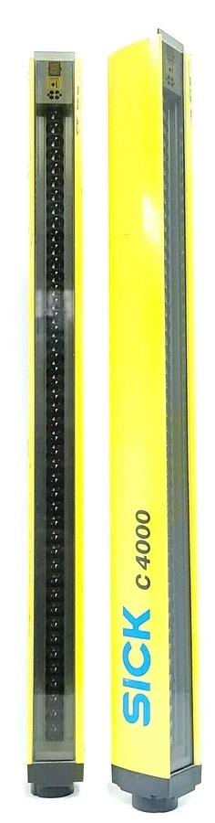 Used LOT OF 2 SICK C4000 SAFETY LIGHT CURTAINS C40S-0403CA010 RANGE: 0...19M