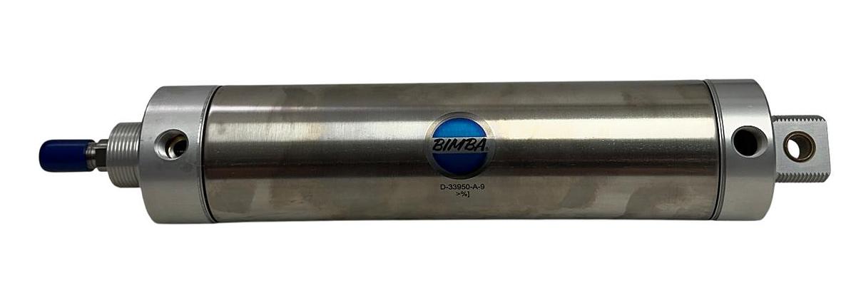 Used BIMBA D-33950-A-9 / D33950A9 PNEUMATIC CYLINDER SINGLE-ROD OEM NSNP