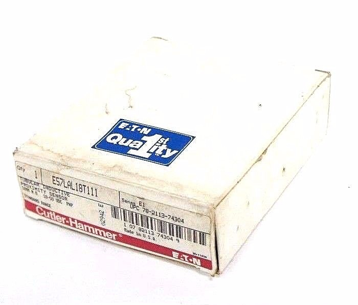 Used NIB EATON CUTLER-HAMMER E57LAL18T111 TUBULAR PROX. SENSOR SER. E1