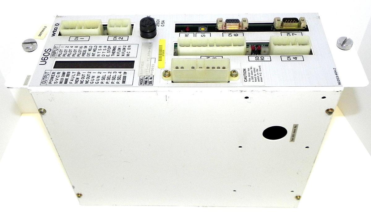 Used WELDING TECHNOLOGY CORP. U60-T95A TIMER FOR WELDING CONTROL U60T95A