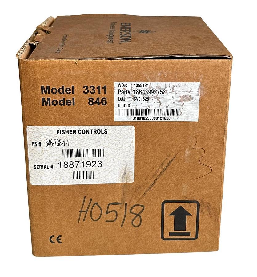 NEW FISHER 846-738-1-1 / 18B43992752 ELECTRO-PNEUMATIC TRANSDUCER MODEL 846 3311