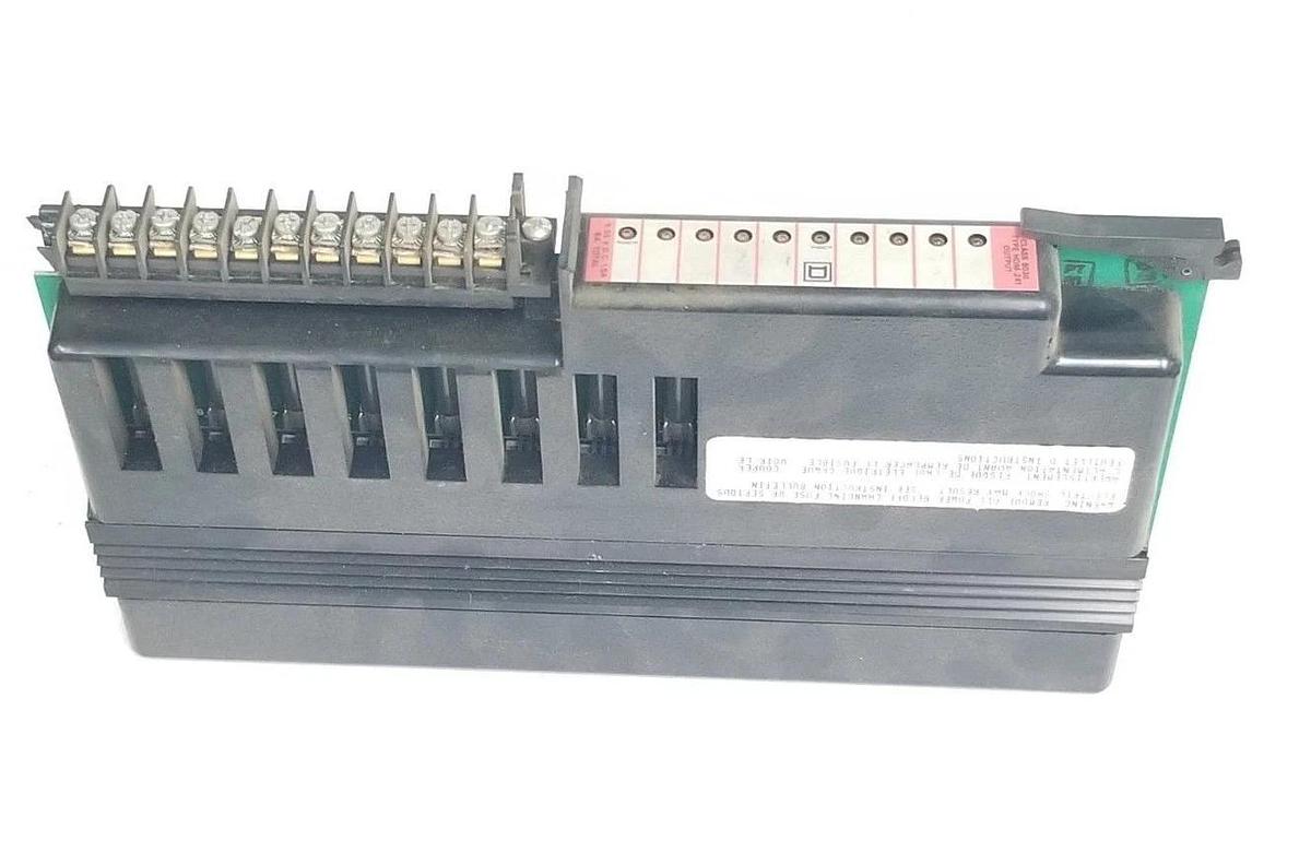 Used SQUARE D SY/MAX 8030-HOM-241 OUTPUT MODULE SER. B, 9-55VDC, 8030HOM241