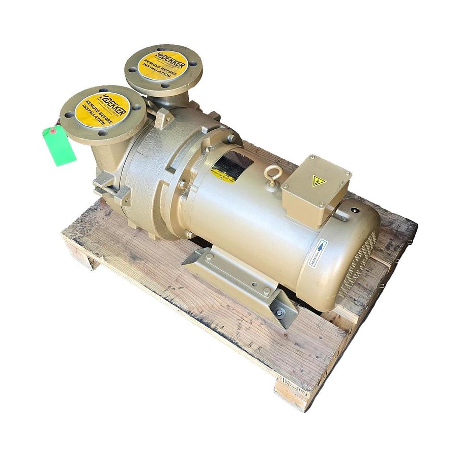 DEKKER DV0150D-MA3-SGL LIQUID RING VACUUM PUMP 10HP, 150cfm, 230/460V, 1" IN/OUT