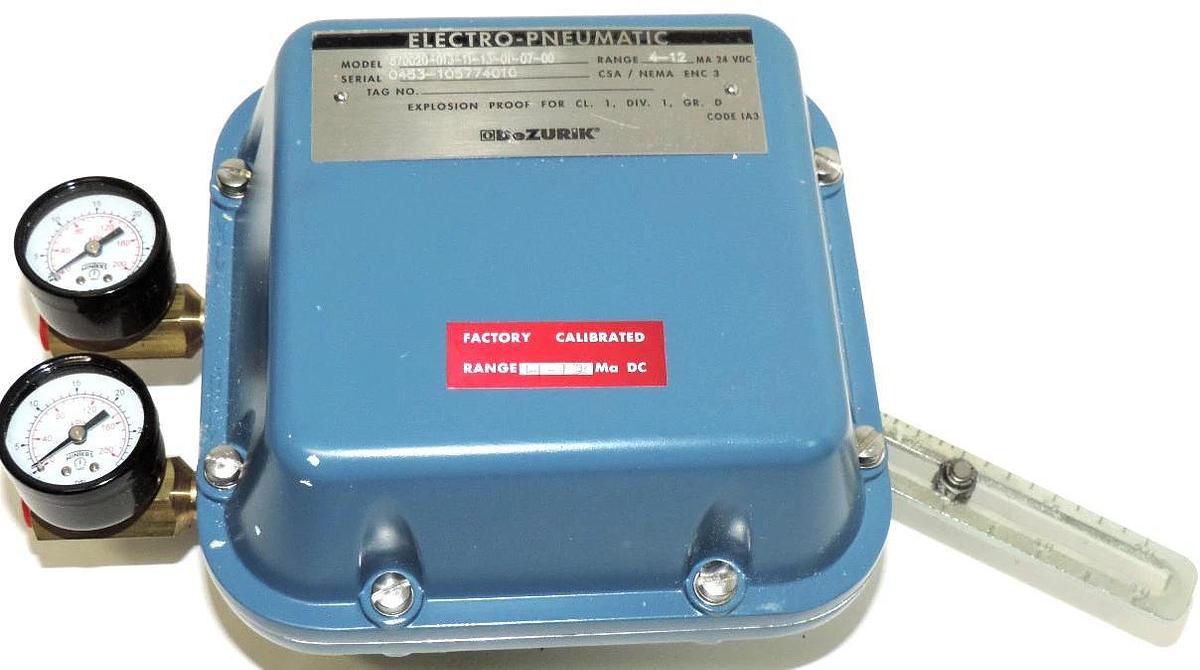 DEZURIK 870020-013-11-13-01-07-00 ELECTRO-PNEUMATIC 8700200131113010700 NEW