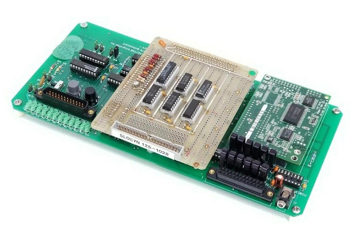 Used CAD / CAM INTEGRATION INC. BTR MOTHERBOARD W/ SLOSYN 125-1028 & Z-WORLD 175-0059