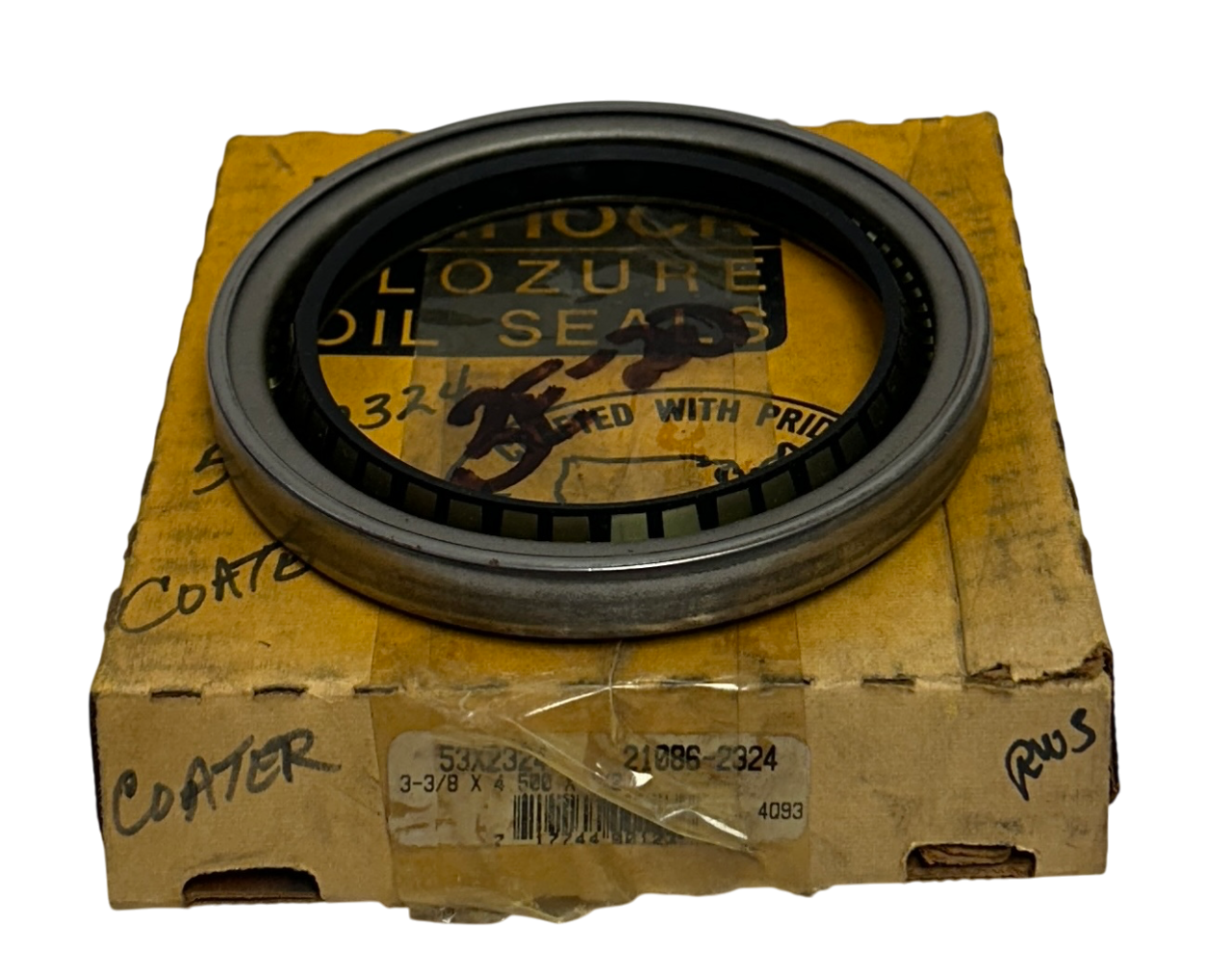 Used GARLOCK 21086-2324 / 53X2324 MODEL 53 OIL SEAL 3-3/8 X 4.500 X 1/2 NSMP