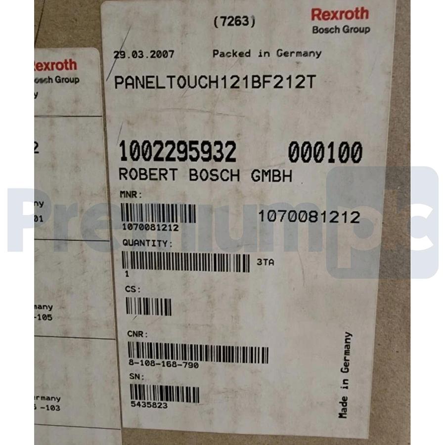 Used Rexroth PanelTouch121BF212T | BF212T 12.1" LCD Display TFT DC12V 1070081212 NSMP