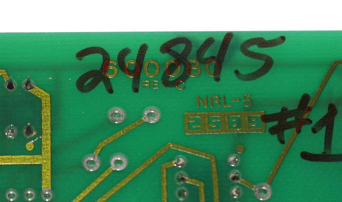 Used MODEL 600080 CIRCUIT BOARD REV C NRL-5, 24845