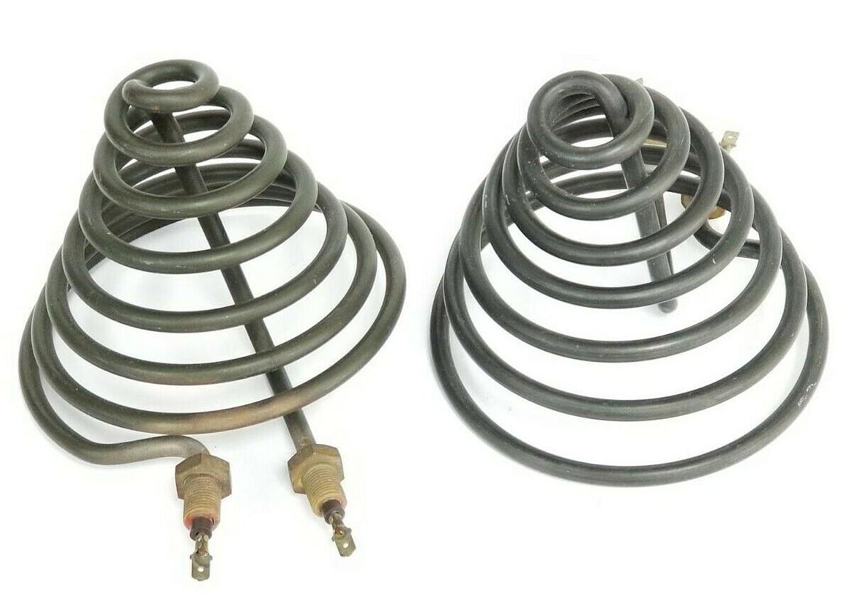Used LOT OF 2 GENERIC 220008-A-05 ISS G CONE HEATER ELEMENTS 1200W 440V 1/98 97493/1