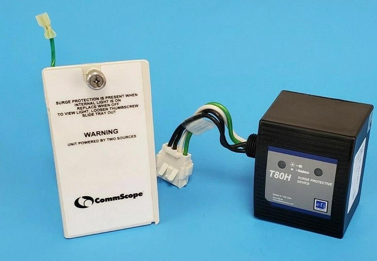 Used EFI ELECTRONICS COMMSCOPE T80HS120/240Y SURGE PROTECTIVE DEVICE 120/240V T80H