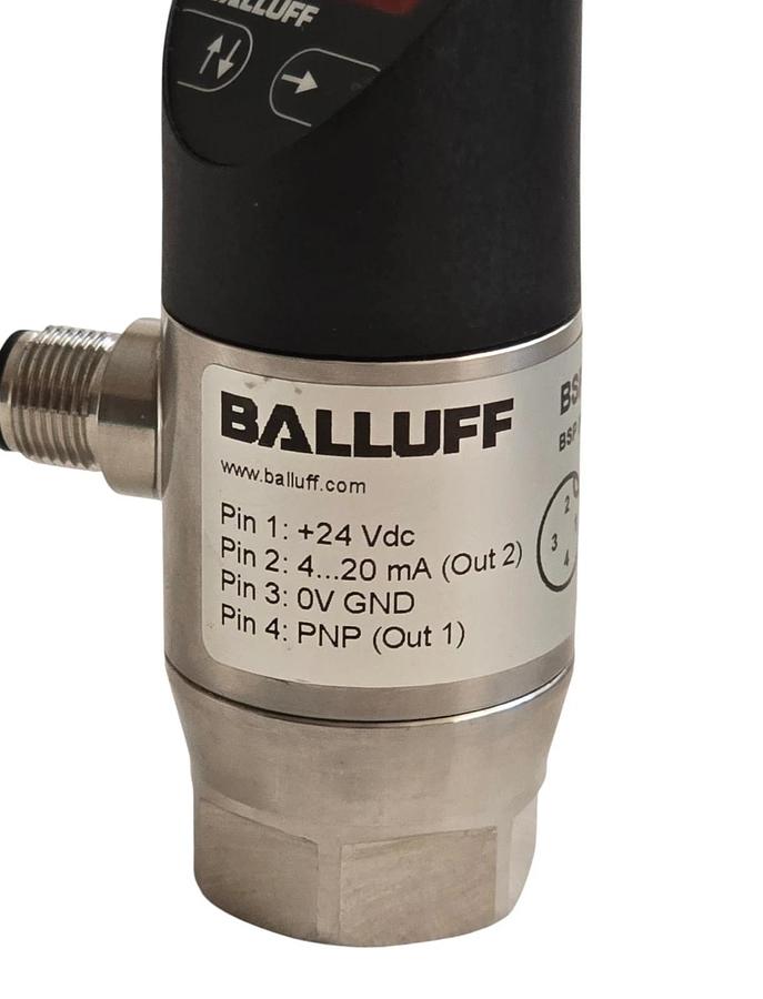 Balluff BSP0017 Digital Pressure Sensor M12 0...20 bar BSP B020-EV002-A02A0B-S4