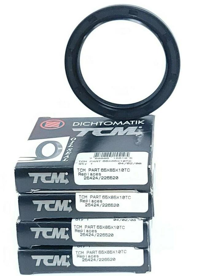Used LOT OF 4 TCM 55X85X10TC OIL SEALS 2.165X3.346X.394IN